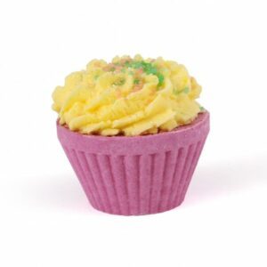 Cupcake de bain effervescent Rhubarbe