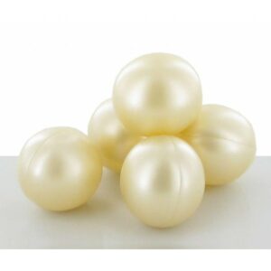 9 perles de bain nacrées - parfum coco